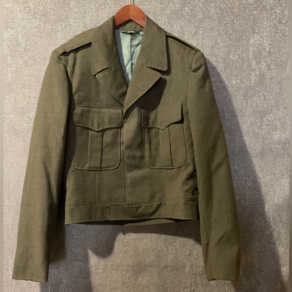 Vintage Military Jacket - Olive Green